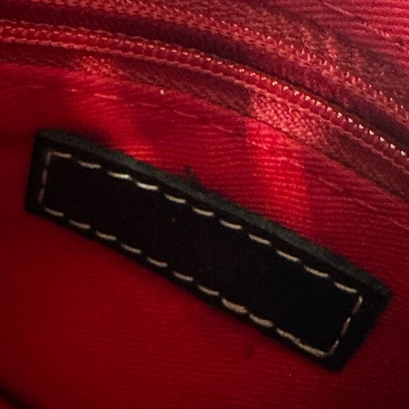 Dooney & Bourke Bitsy Mini Vintage Burgundy Bag - Picture 3 of 5